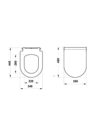 Resim Elone Inova Lon Duroplast Yavaş Kapanan Klozet Kapağı - Inov0101151001 Beyaz 