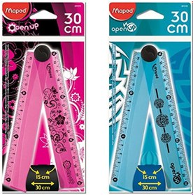 Resim Maped 81010 Cetvel 15/30CM Katlanabılır Mın- Mx Şeffaf 