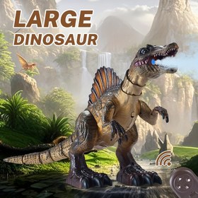 Resim TKKJ Uzaktan Kumandalı Dinozor Oyuncak, Kızılötesi Sensörlü, Gerçekçi Yürüyen Robot, Baş Sallama, Kuyruk Sallama, Işıklar ve Simüle Edilmiş Gırtlak Ses - Pille Çalışır (36V) Tatil Hediyeleri, Dinozor Figürü Büyük, Dinozor Oyuncak Büyük, Akıllı Konuşan Robot 