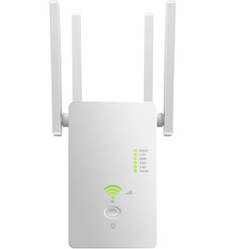 Resim Yaleker Beyaz Ac1200m Wifi Genişletici: 2.4/5.8ghz, 4 Yüksek Kazanç Antenli, Sinyal Güçlendirici, Ap/router Modu, Avrupa Standartı 
