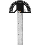 Resim Suofeng "2'li Manyetik Ahşap Cetvel: Açı Ölçer, Düz Cetvel Ve Zıvana Fonksiyonlu Pratik Ölçüm Aleti" 