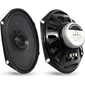 Resim Pawer Oto Hoparlör Oval 6x8 100W 1 Adet Orjinal Araç Pawer Pw-6x8 