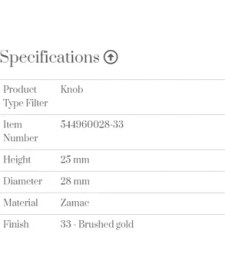 Resim Anda Furnipart Düğme Kulp Poınt 028MM Fırçalı Altın 