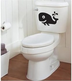 Resim TSC Wc Klozet için Balina Sticker Yapıştırma Model1 