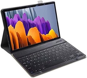 Resim Microcase Samsung Galaxy Tab S7 T870 Tablet Bluetooth Klavyeli Standlı Kılıf - BKK1 