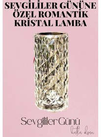 Resim Sevgililer Gününe Özel Romantik Kristal Gece Lambası Sevgiliye Hediye Çok Renkli 