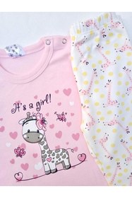 Resim ICEFIELDS %100 Pamuk Kız Bebek Pijama Takımı 