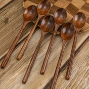 Resim El Yapımı 9 İnç Uzun Saplı Çorba Kepçesi, Salata Kaşığı ve Tatlı Kaşığı - Pişirme, Fırınlama ve Açık Hava Pikniği İçin Uygun Mutfak Aleti 