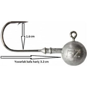 Resim Dam Ball Jig Head No:3/0 İğneli 10gr Zoka 5 Adet 