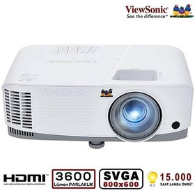 Resim VIEWSONIC PA503S 3600 Ansi Lumen SVGA 800x600 DLP HDMI 3D PROJEKSİYON 