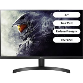 Resim LG 27ML60MP-B 27" 1ms 75Hz (HDMIx2+VGAx1) Radeon Freesync FHD IPS Monitör 