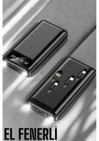 Resim Powerbank 20.000 Mah Dijital Göstergeli Lcd Ekran Uzun Pil Ömrü Belirtilmemiş 