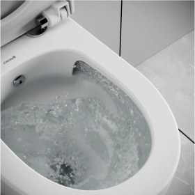 Resim Creavit Ness Vortex Beyaz Asma Klozet NS323, Creavit Ness Duroplast Yavaş Kapak KC3403.01 