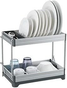 Resim Bianka Katlanabilir 2 Katlı Aluminyum Bulaşıklık 