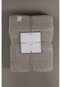 Resim Trenza Vizon Çift Kişilik Battaniye 200x220 15035 Vizon 