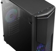 Resim Aerocool Tomahawk-A Akrilik Panel Led Fanlı Midi Tower Siyah Atx Kasa AE-TMHWK-A 