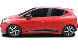 Resim OMSA Renault Clio 4 HB Siyah Krom Cam Alt Çıtası 8 Parça 2012-2019 Arası 