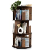 Resim Dk30-vigowood Döner Kitaplık - 3 Kat / Ceviz Ceviz 