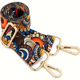 Resim Boho-Chic Ayarlanabilir Omuz Askısı - Hafif, Moda Polyester Yedek Çanta & Gitar Askısı 