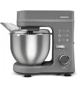 Resim Karaca 5L Stand Mikser Gri Mutfak Şefi 1500W + Onerous Mutfak Tartısı Hediyeli 