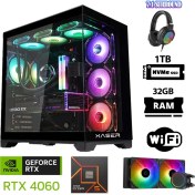 Resim Xaser Delux X130 Ryzen 5 8400F 32GB Ddr5 Ram 1tb M.2 Nvme SSD 8gb RTX4060 Sıvı Soğutmalı Oyuncu Bilgisayarı 