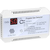 Resim Padalink Kamyon Ve Karavanlarda Lpg Gaz Tespit Cihazı - 85db Yüksek Sesli Alarm, Beyaz Abs Malzeme, 12v Dc Girişi 