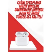 Resim Techno Stock 4.nesil Bluetooth Kulaklık Yüksek Ses Kaliteli Dokunmatik Kontrol Özellikli 