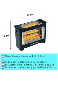 Resim BAYERSAN 3001 Şömine Tipi Elektrikli Isıtıcı Soba 1800 W 