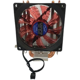Resim su soğutmalı radyatörlü CPU işlemci fanı kule fan intel-amd fan 
