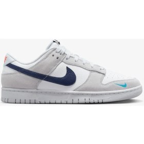 Resim Nike Dunk Low Leather Unisex Shoes Hakiki Deri Günlük Spor Ayakkabı Beyaz 