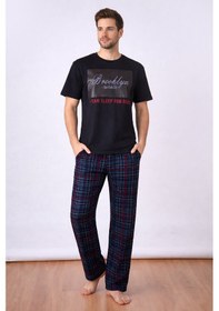 Resim Nbb Erkek Siyah Erkek Pijama Takım Siyah 