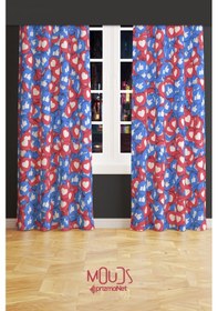 Resim Fenomen Desenli Fon Perde Genç Odası Oturma Odası Süet Baskılı Ekstrafor Büzgü 2 Kanat Prd-2017 Çok Renkli 