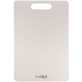 Resim 304 Antibakteriyel 1,5 Mm Kalınlığında Çelik Kesme Tahtası 28x38 Cm Metalik Gri 
