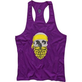 Resim Bluu Arphax Fitness Gym Tank Top Sporcu Atleti Mor 