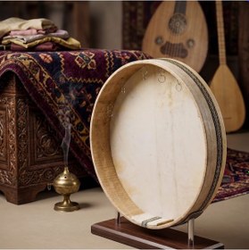 Resim Tasarımlı Mevlana Bendir Kılıf Hediyeli 