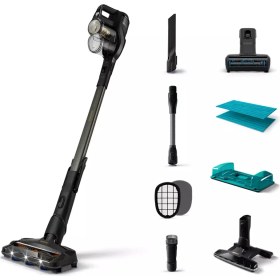 Resim Philips Aqua Plus 25.2 V Dikey Şarjlı Süpürge Islak Kuru Temizlik İçin Kullanım Kolaylığı 