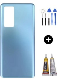 Resim Xiaomi Mi 12t Pro Uyumlu Arka Pil Kapağı Mavi + Montaj Seti Çok Renkli 