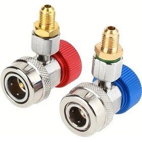 Resim Dashanshop R134a Klima Kompresör Manifold Seti 2 Adet Yüksek Düşük Basınç Göstergeli 