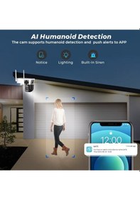 Resim 3014 Wifi 6mp Sesli Dual Kamera Ip Güvenlik Kamerası Gece Görüşlü 