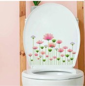 Resim Novahub Çiçek Kuş Tuvalet Etiket Kendinden Yapışkanlı Çıkarılabilir Banyo Duvar Çıkartmaları D 