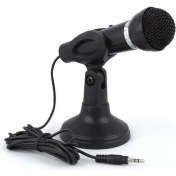 Resim Powermaster Yw-30 3.5mm Jacklı Masaüstü Bilgisayar Kürsü Mikrofon Siyah 