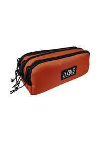 Resim Jacbag Üç Bölmeli Çocuk ve Yetişkin Kalem Çantası - Kiremit - Kadın/Kız Çocuk Çok Renkli 