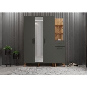 Resim Açelya Portmanto Vestiyer Ayakkabılık Çf 140cm - Montaj Dahil M3 