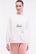 Resim WL JEWEL 16BT202 5FX Ekru Kadın Sweatshirt Kinetix