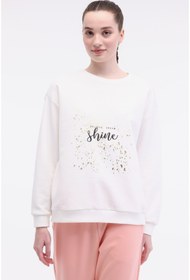 Resim WL JEWEL 16BT202 5FX Ekru Kadın Sweatshirt 