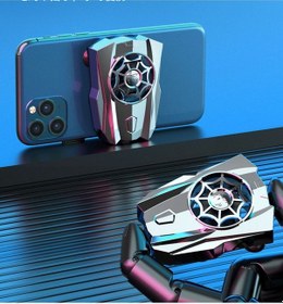 Resim Tüm Telefon Tabletlere Uyumlu Vantuzlu Şarjlı Telefon Soğutucu Oyun Hızlandırıcı Telefon Soğutucu 