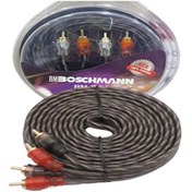 Resim Bm-rca 5 Metre Rca Kablo Amfi Rca Kablosu Silikonlu 