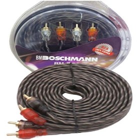 Resim Bm-rca 5 Metre Rca Kablo Amfi Rca Kablosu Silikonlu 