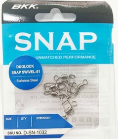Resim Bkk Duolock Snap Swivel-51 Klipsli Fırdöndü - (509122735) 