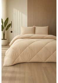 Resim Formeya Bej Soft Slikon Yorgan Tek Kişilik 155 215 